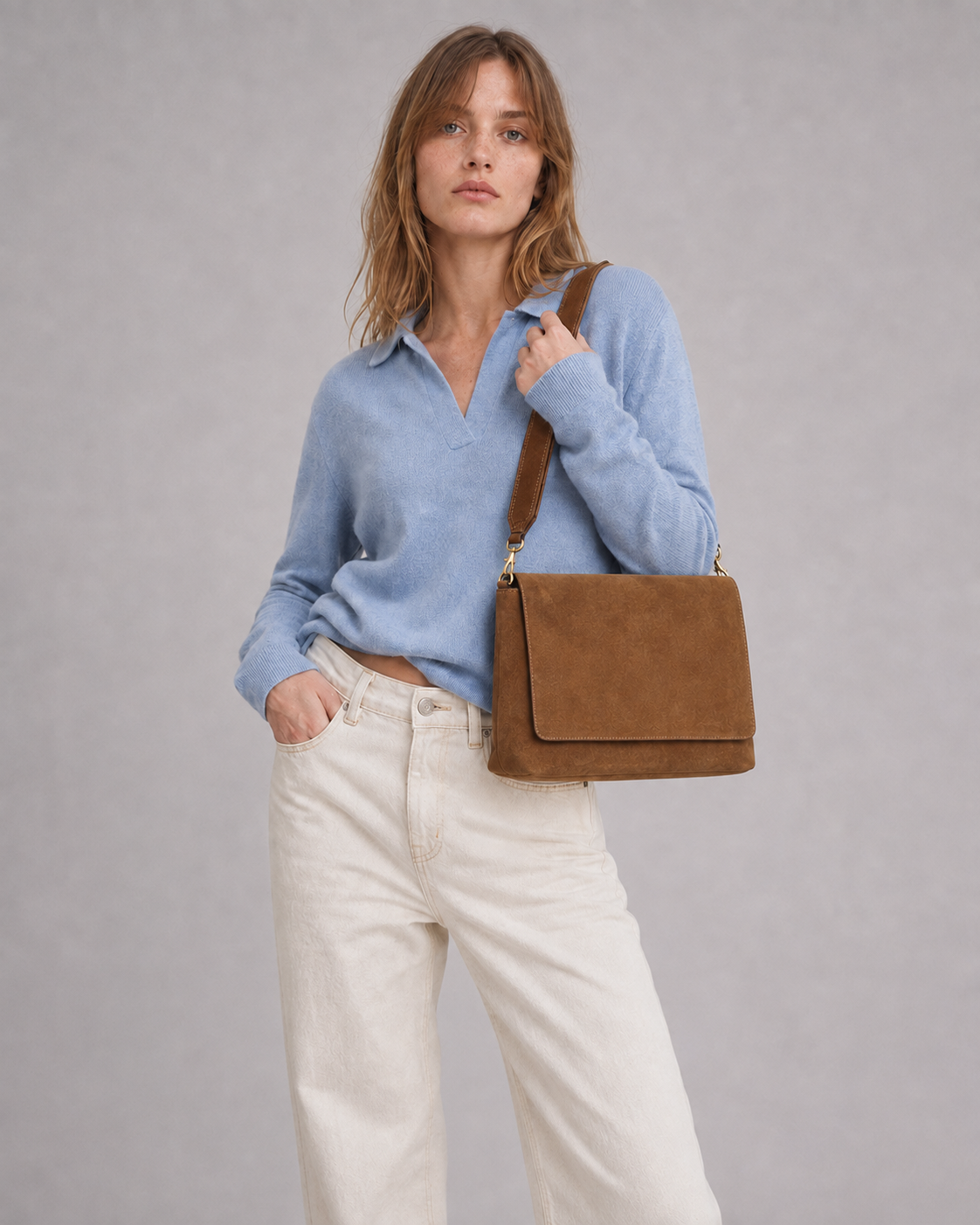 The Mykort Club Tote in Court Green, carried along the windscreen